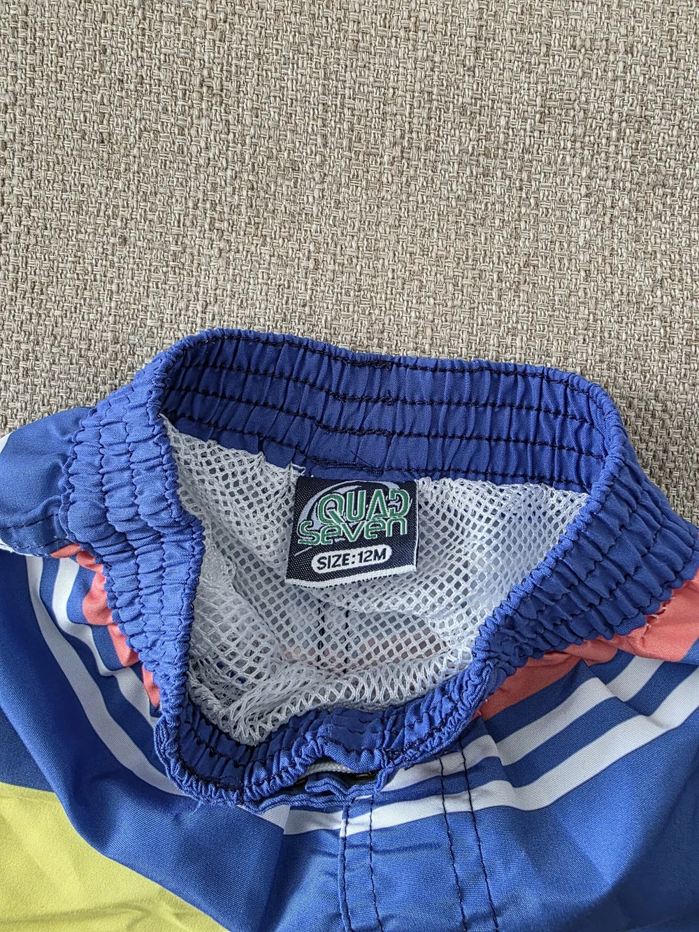 Kids Yellow 'Surf All Day' Long-Sleeve Rashguard & Blue Swim Shorts Set